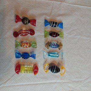 10 Pcs. Murano Glass Candy